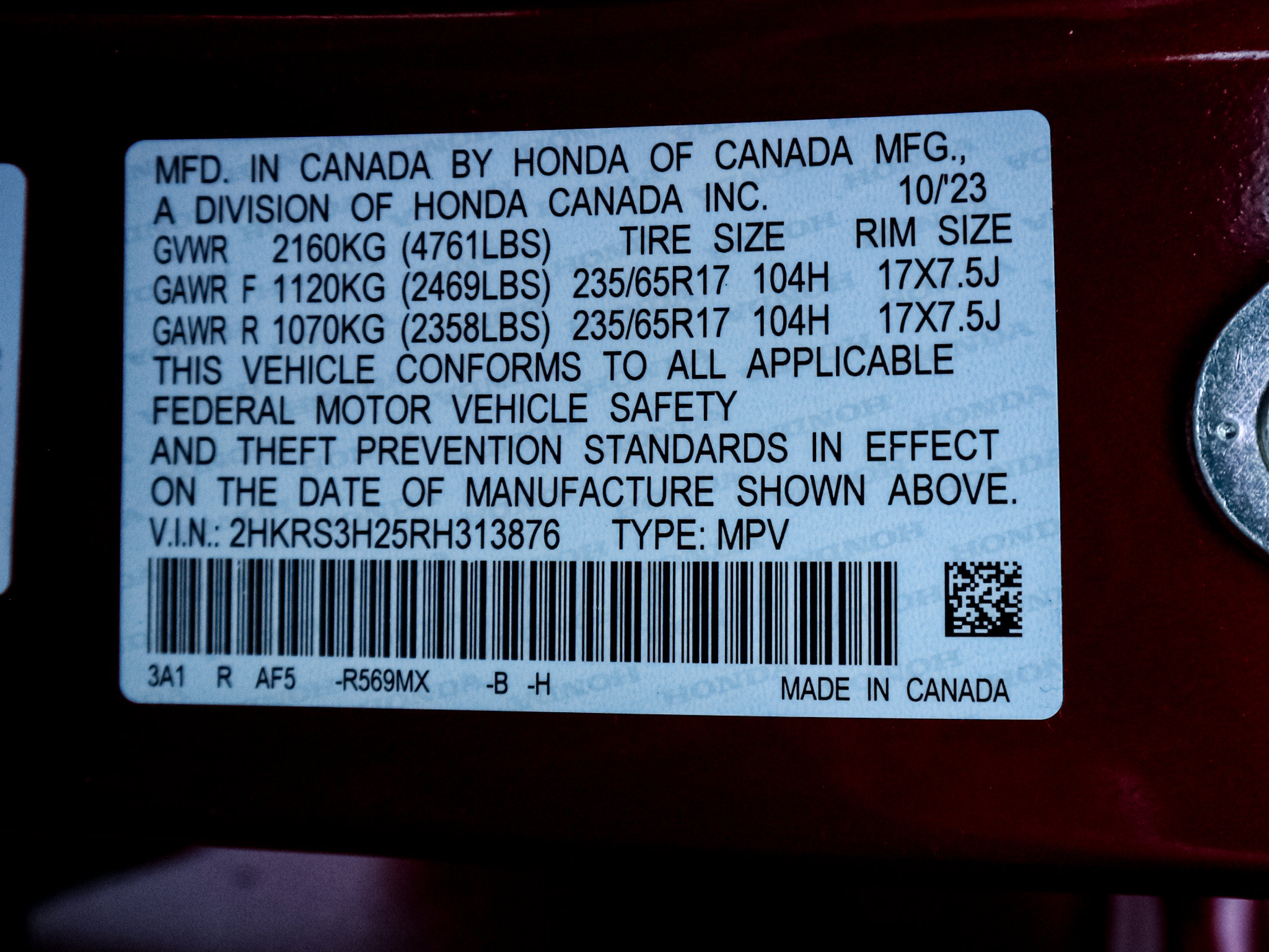 Certified 2024 Honda CR-V LX image 32