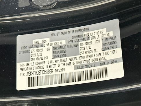 Used 2026 MAZDA CX-90 3.3 Turbo w/ Premium Sport Pkg AWD/4WD image 12