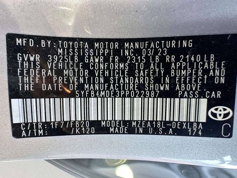 Used 2023 Toyota Corolla LE FWD image 36