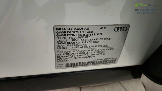 Used 2024 Audi Q8 e-tron Prestige w/ Prestige Package AWD/4WD image 77
