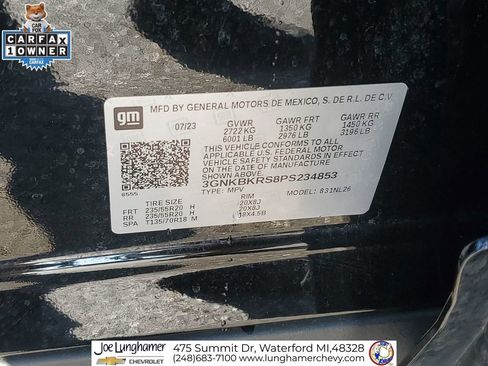 Certified 2023 Chevrolet Blazer RS w/ LPO, Floor Liner Package AWD/4WD image 35