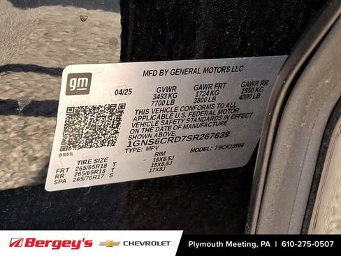 Certified 2025 Chevrolet Suburban LT AWD/4WD image 28