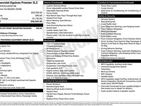 Used 2020 Chevrolet Equinox Premier AWD/4WD image 11