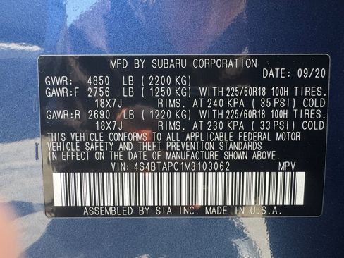 Used 2021 Subaru Outback Touring AWD/4WD image 23
