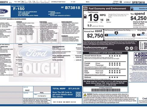 New 2025 Ford F150 Lariat w/ Equipment Group 502A High image 3