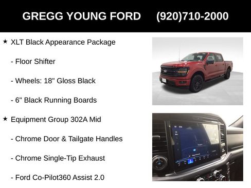 New 2025 Ford F150 XLT w/ Equipment Group 302A MID image 13