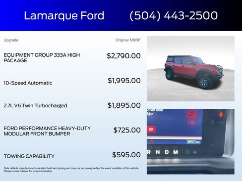 Certified 2023 Ford Bronco Badlands image 2