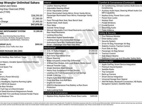 Certified 2018 Jeep Wrangler Unlimited Sahara image 10