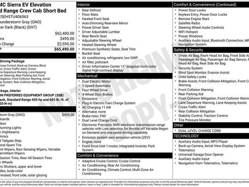 New 2026 GMC Sierra EV Elevation AWD/4WD image 33