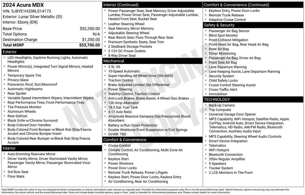 Certified 2024 Acura MDX SH-AWD image 4