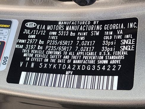 Used 2013 Kia Sorento LX w/ Convenience Pkg image 34