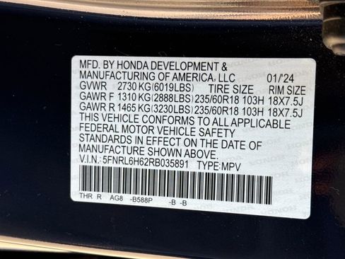 Used 2024 Honda Odyssey EX-L image 30