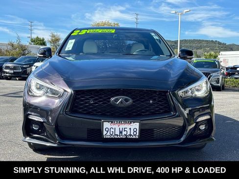 Certified 2023 INFINITI Q50 Red Sport 400 w/ Black Opal Edition image 10