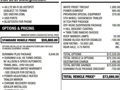 Used 2019 GMC Sierra 2500 Denali w/ Duramax Plus Package image 7