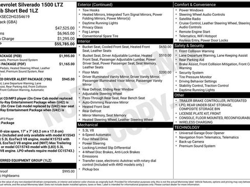 Used 2017 Chevrolet Silverado 1500 LTZ w/ Sport Package image 13