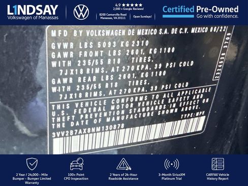 Used 2022 Volkswagen Tiguan SE image 26