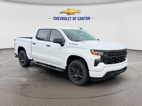 New 2026 Chevrolet Silverado 1500 Custom w/ Turbomax Blackout Package AWD/4WD image 3
