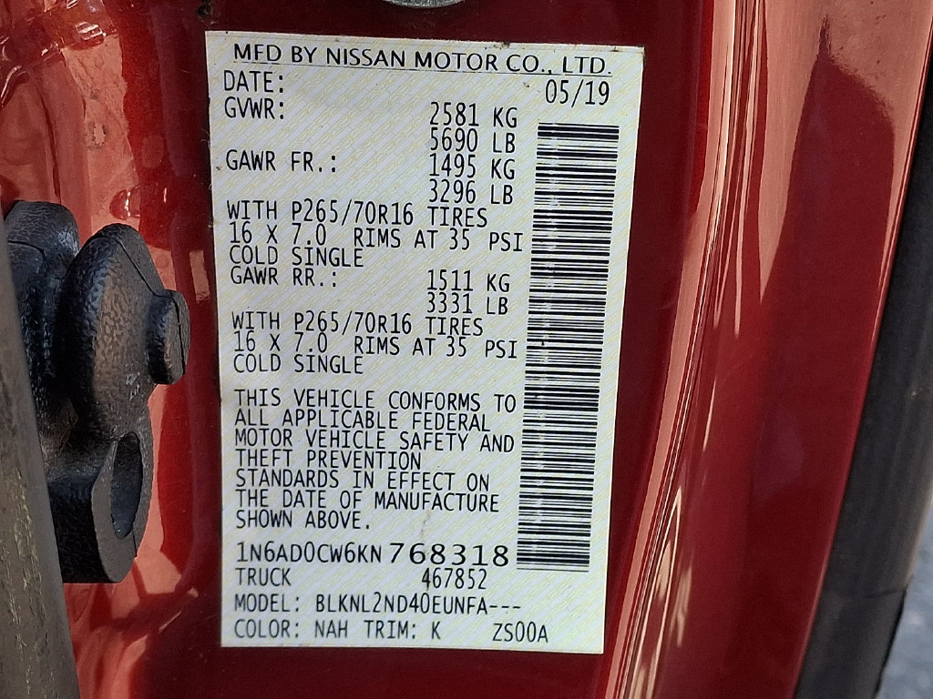 Used 2019 Nissan Frontier SV w/ Value Truck Package AWD/4WD image 28