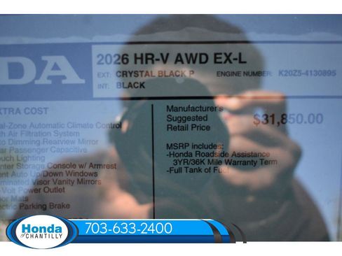New 2026 Honda HR-V EX-L image 36