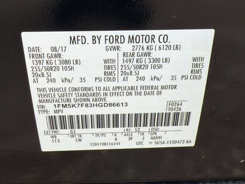 Used 2017 Ford Explorer Limited w/ Equipment Group 301A FWD image 22