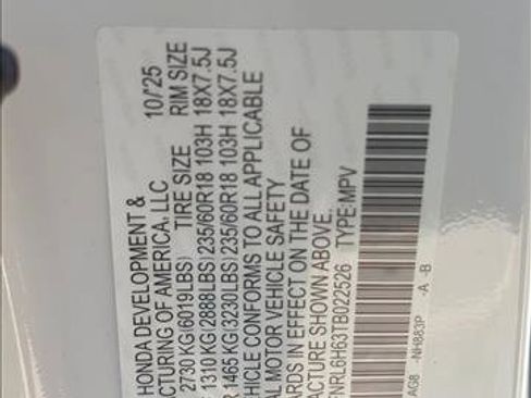 New 2026 Honda Odyssey EX-L image 22