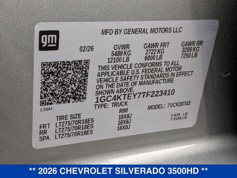 New 2026 Chevrolet Silverado 3500 LT image 36