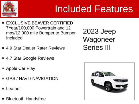 Used 2023 Jeep Wagoneer Series III w/ Preferred Equipment Group image 4