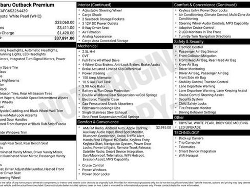 Certified 2025 Subaru Outback Premium AWD/4WD image 3