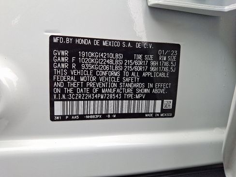 Certified 2023 Honda HR-V LX image 26