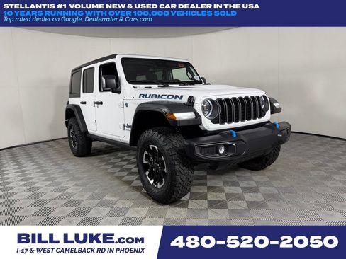 Certified 2025 Jeep Wrangler Unlimited Rubicon 4xe w/ Safety Group image 1