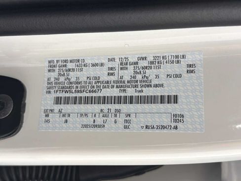 Used 2025 Ford F150 Lariat w/ Equipment Group 502A High AWD/4WD image 34