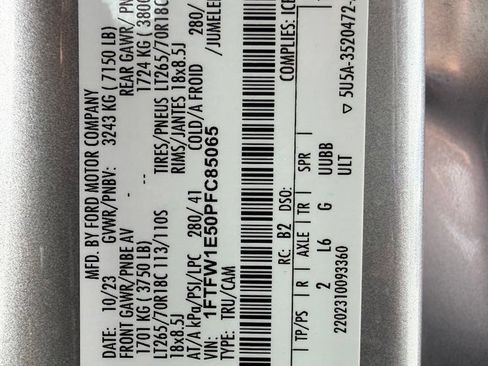 Used 2023 Ford F150 XLT w/ Equipment Group 302A High AWD/4WD image 28