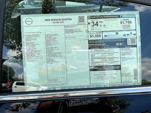 New 2025 Nissan Sentra SV image 12