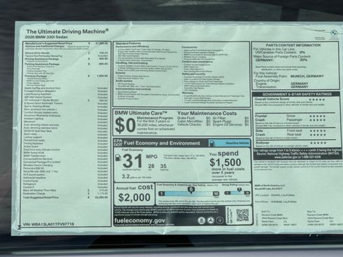 Used 2026 BMW 330i Sedan w/ Premium Package RWD image 29