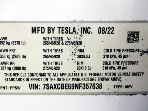 Used 2022 Tesla Model X Plaid AWD/4WD image 48