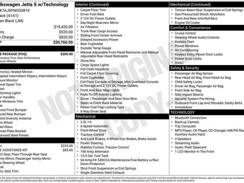 Used 2015 Volkswagen Jetta S w/ Welcome Package FWD image 2