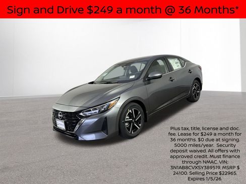 New 2025 Nissan Sentra SV w/ All-Weather Package image 2