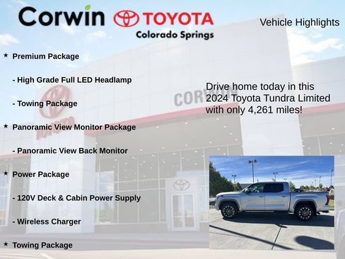 Used 2024 Toyota Tundra Limited AWD/4WD image 7