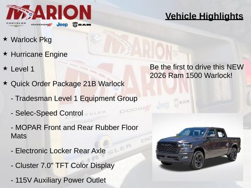 New 2026 RAM 1500 Warlock AWD/4WD image 5