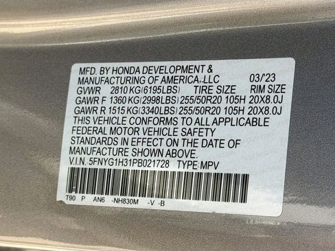 Used 2023 Honda Pilot Sport image 43