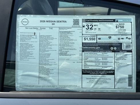 New 2026 Nissan Sentra SR w/ SR Premium Package FWD image 12