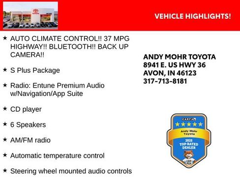 Used 2016 Toyota Corolla S FWD image 2
