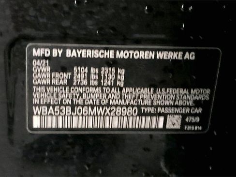 Used 2021 BMW 540i w/ M Sport Package image 11