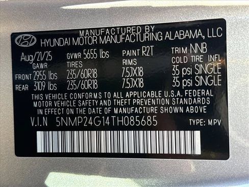 Certified 2026 Hyundai Santa Fe SEL FWD image 20