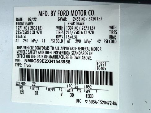 Used 2022 Ford Transit Connect XL FWD image 33