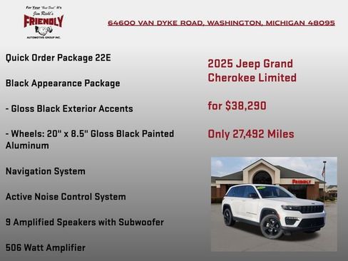 Used 2025 Jeep Grand Cherokee Limited w/ Black Appearance Package AWD/4WD image 5