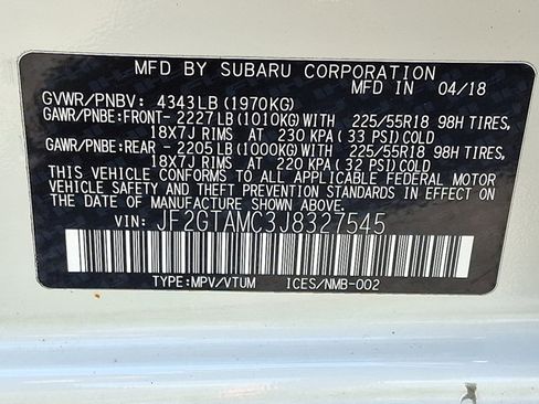 Used 2018 Subaru Crosstrek 2.0i Limited AWD/4WD image 28