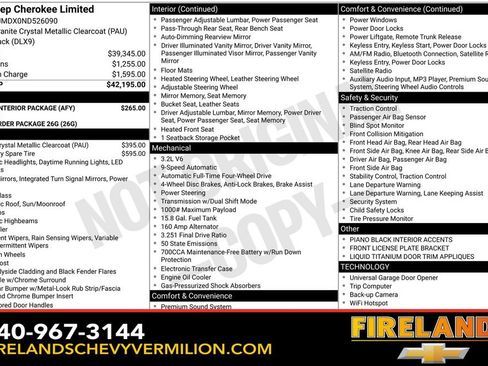 Used 2022 Jeep Cherokee Limited w/ Mopar Interior Package image 2