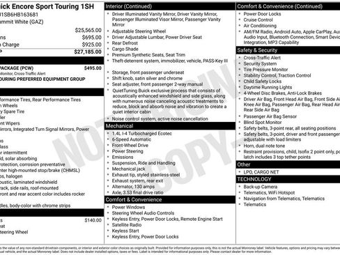 Certified 2017 Buick Encore Sport Touring w/ Safety Package FWD image 10