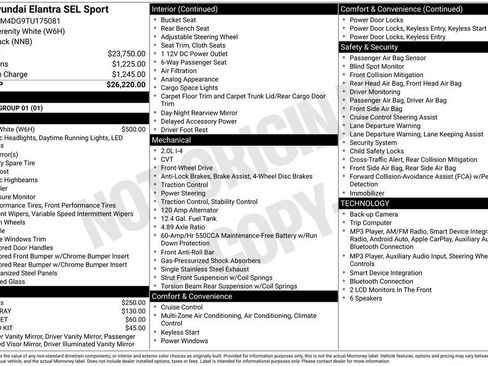 New 2026 Hyundai Elantra Sport FWD image 6